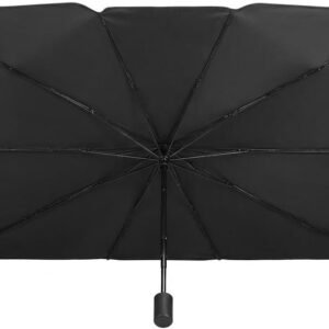 NC Car Windshield Sun Shade Foldable car Sun Umbrella,Blocks UV Rays Sun Visor for car[48 25.6 inches (122 * 65 cm)] Fit Most Vehicle