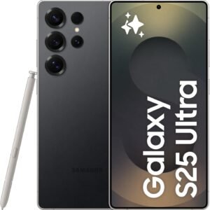 Samsung Galaxy S25 Ultra AI Phone, 512GB Storage, 12GB RAM, Titanium Black, Android Smartphone, 200MP Camera, S Pen, Long Battery Life 1 Year Warranty/Local Version