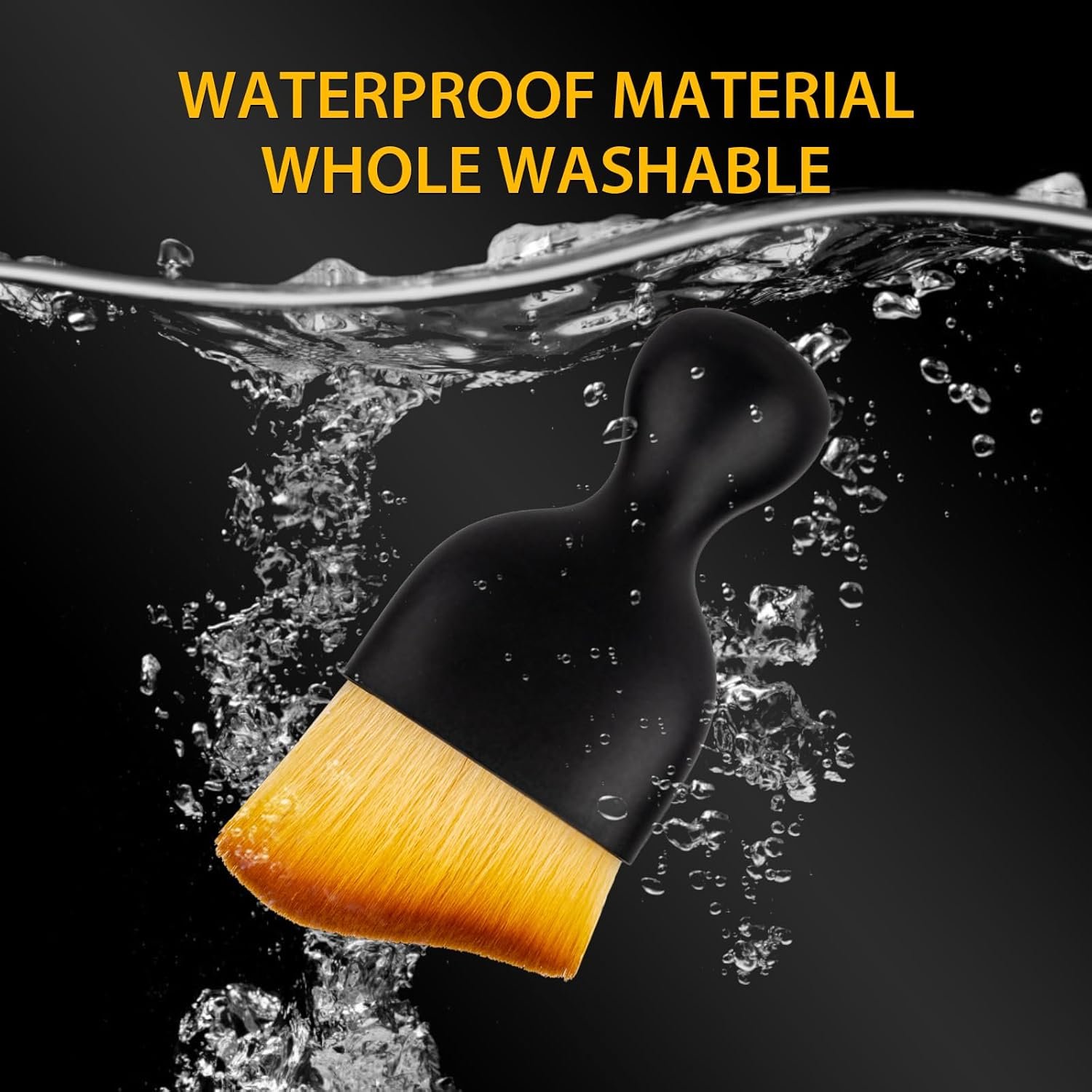 Amrules 2PCS Car Interior Detailing Brush, Auto Car Detailing Brush Dusting Brush, Soft Bristles Car Interior Cleaning Tool for Dashboard Interior, Exterior, Skylight, Leather, Dust Brush Without Cap - الصورة 5