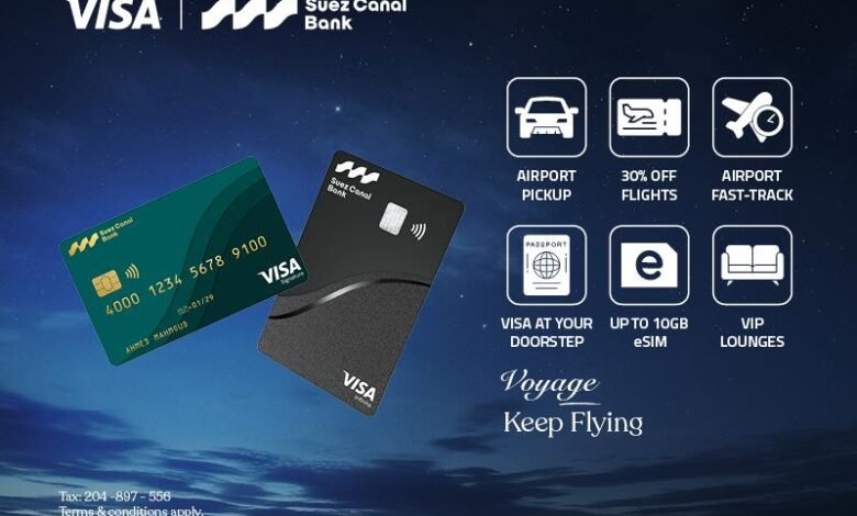 بنك-قناة-السويس-يُقدم-تجربة-سفر-مُتكاملة-لحاملي-بطاقات-visa-الائتمانية